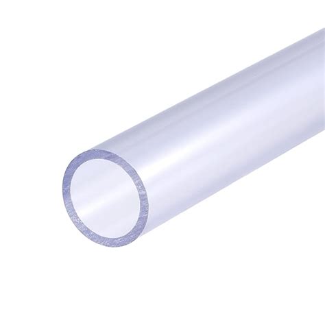MECCANIXITY PVC Rigid Round Pipe 20mm ID 25mm OD 500mm Transparent High ...