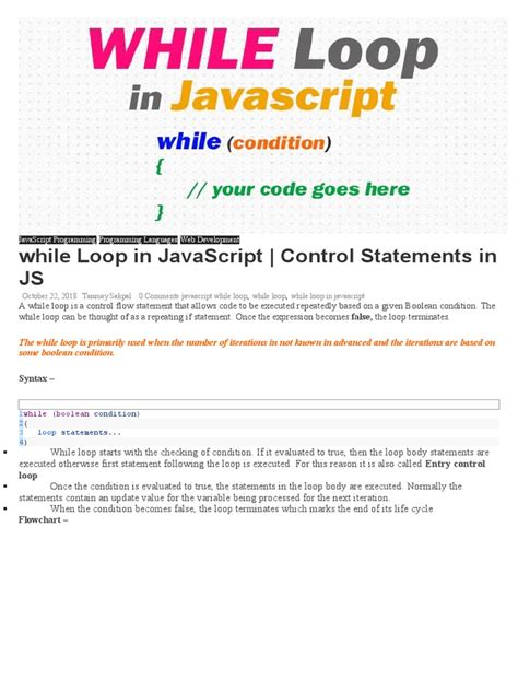 Image result for While Loop JavaScript Default Value