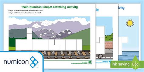 Transport-Themed Numicon Shape Matching Activities Pack