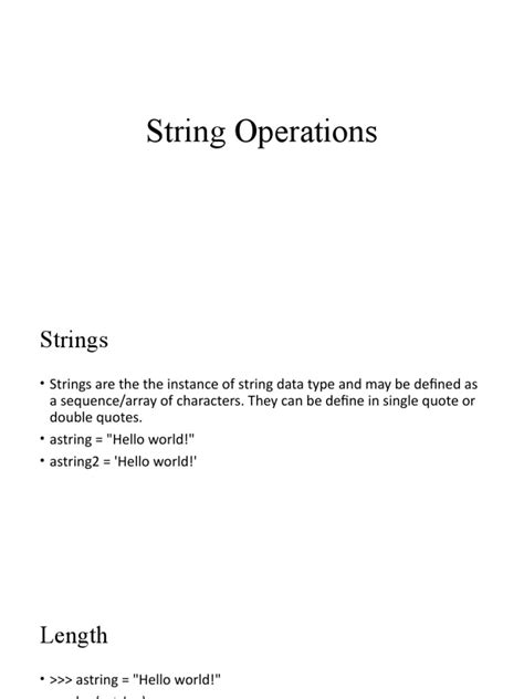 How to Work with String 的图像结果