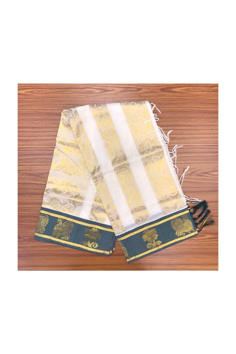 20% Discount!!! Kaitharikada Kerala Saree - Cotton Kasavu Saree Heavy ...