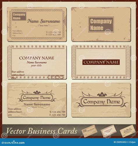 Vintage Style Business Cards 的图像结果