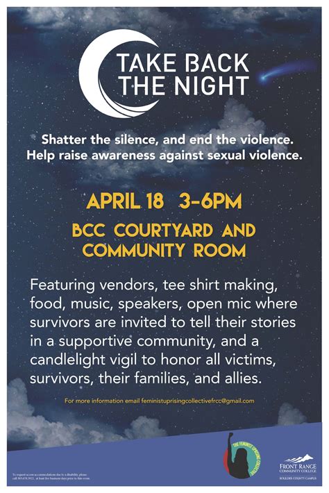 BCC Hosts 8th Annual Take Back The Night Event to Shatter The Silence Around Sexual and Domestic ...