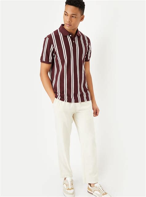 Buy Men Striped Polo T-shirt Online at just Rs. 699.0 - 1000014774219 ...