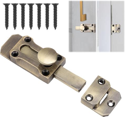 Barrel Slide Door Bolts 3 Inch Brass Door Bolt Heavy Duty Door Locks ...