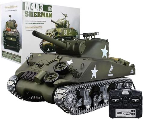 Buy LOADS 1/16 Scale Remote Control M4A3 Sherman Tank RC Tank That ...