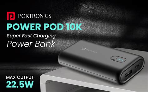 Portronics Power Pod 10K Advanced 10000 mAh Nano Power Bank with 22.5W ...