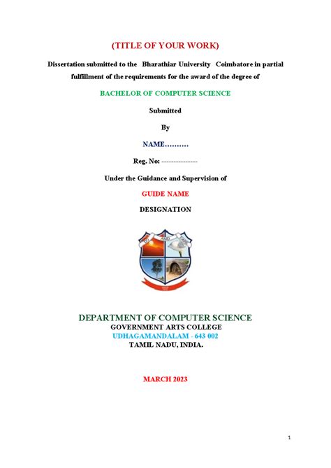 AI car parking - (TITLE OF YOUR WORK) Dissertation submitted to the ...