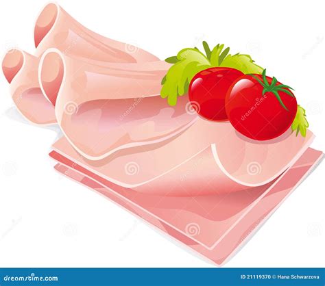 Sliced Ham Clip Art