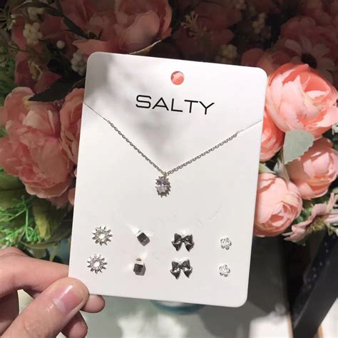 Ray necklace and Set of 4 Studs Earrings | Salty – Salty Accessories