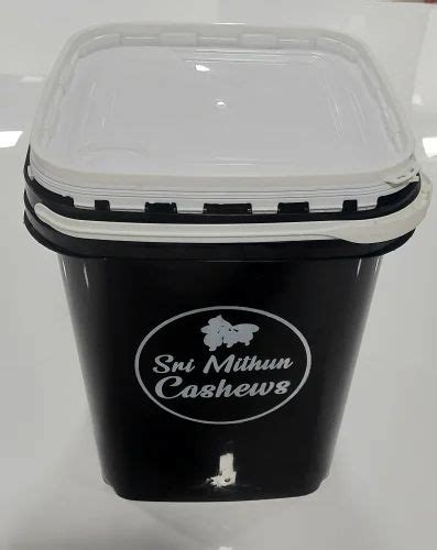 Cashew Bucket - 10 Kg Cashew Square Bucket Manufacturer from Surat