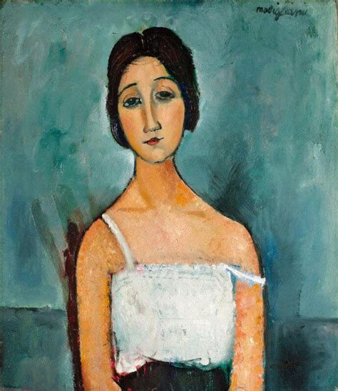 Untitled- (The Girl In The White) by Amedeo Modigliani | Buy Posters ...