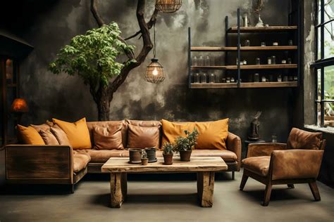 Rustic Coffee Shop Design 的图像结果