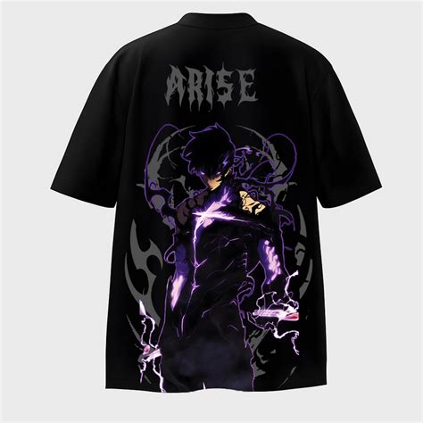 Solo leveling Arise again Reflective oversize drop shoulder t shirt ...