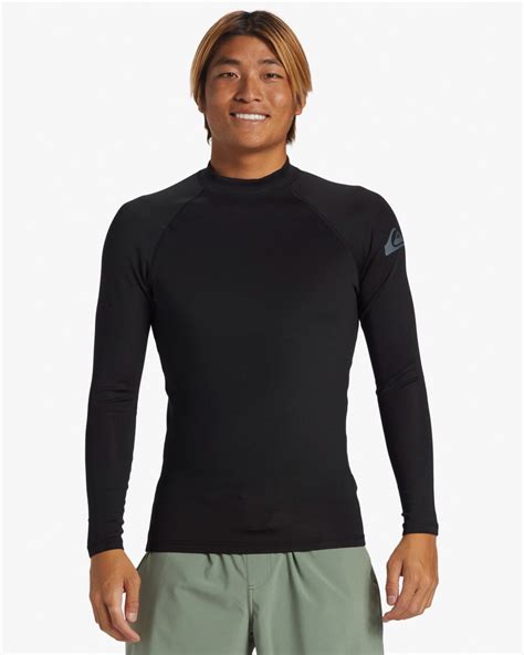 Everyday Heat Rash Shirt in Black | Chances Surf NZ
