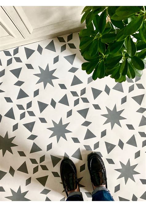 Large Moroccan Floor Stencil
