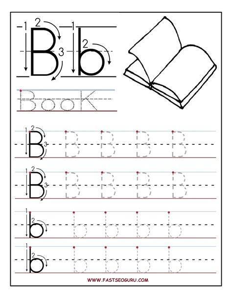 Letter B Tracing