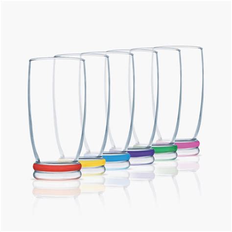 Buy LUMINARC Cortina Solid Transparent Glass Tumbler- Set of 6- 330ml ...