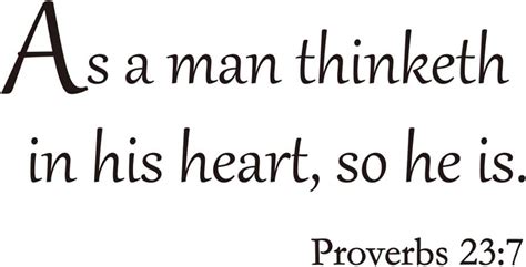 VOSAREA Proverbs 23:7 Bible Quote Wall Decal India | Ubuy