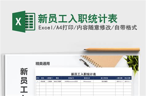 员工入职培训引导统计表Excel模板_千库网(excelID：167670)