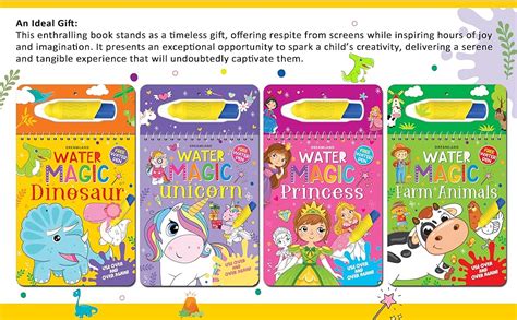 Buy Water Magic Dinosaur Colouring Book for Kids – Reusable Drawing ...