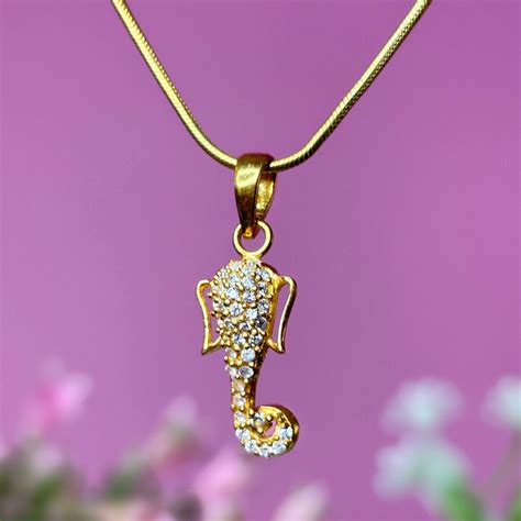 Sterling Silver Ganpati Bappa Pendant and Chain – Unniyarcha Design