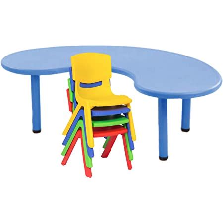 Her Home eHomeKart Moon Table for Kids and 2 Foldable Bear Chairs ...
