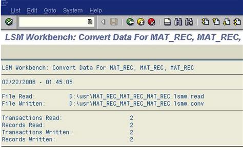 LSMW Step by Step Process 的图像结果