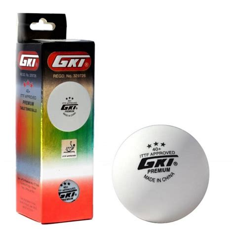 GKI Premium 40 Plus Table Tennis Ball Set of 3 Balls - Buy on GKI ...