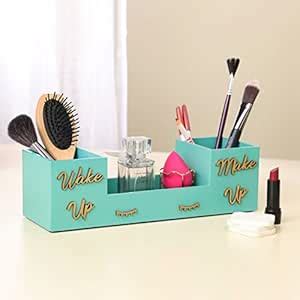 Dudki Wooden Makeup Organizer | Jewelry Case | Makeup Brush Organizer ...