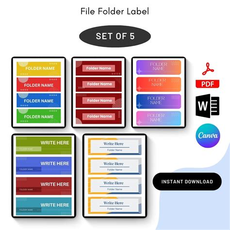 Image result for Printable File Folder Label