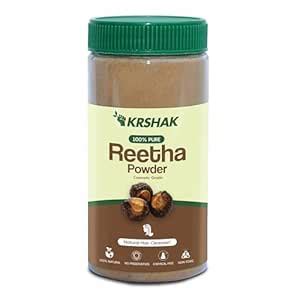 Buy KRSHAK Reetha Powder (100g) | 100% Pure & Natural Soapnut Powder ...