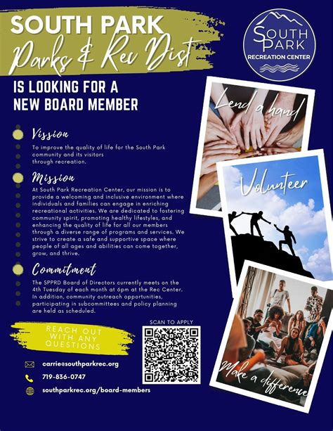 Interested in Becoming a Board Member? - South Park Recreation Center