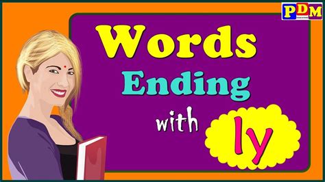 Suffix "ly" Words And Pronunciation | words ending with ly | words ...