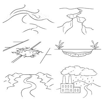 Weathering and Erosion Clip Art: Set 2 of 2 by Digital Classroom Clipart