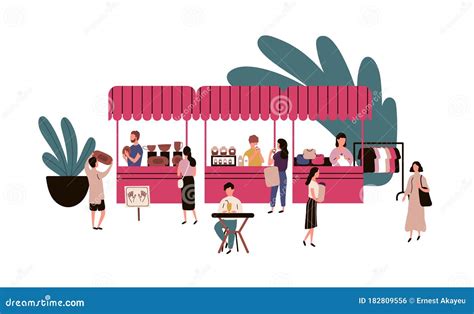 Cartoon Street Stall 的图像结果