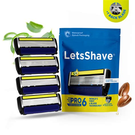 Pro 6 Advance Razor Blades ( Pack of 4 ) | World's First 6-Blade Razor ...