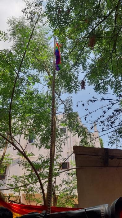 முன்களப் பணியாளர்கள் முன்னிலையில் பறந்த வானவில் கொடி! | Flying rainbow ...