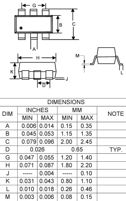 UMH1NHE3 Dual NPN Digital Transistor - MCC | Mouser
