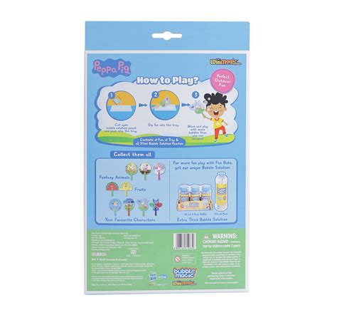 Buy Bubble Magic Fan Bubs Peppa Pig Characters Toys Plastic Online ...