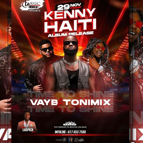 KENNY HAITIS ALBUM RELEASE PARTY FEATURING VAYB AND TONYMIX, Royale ...