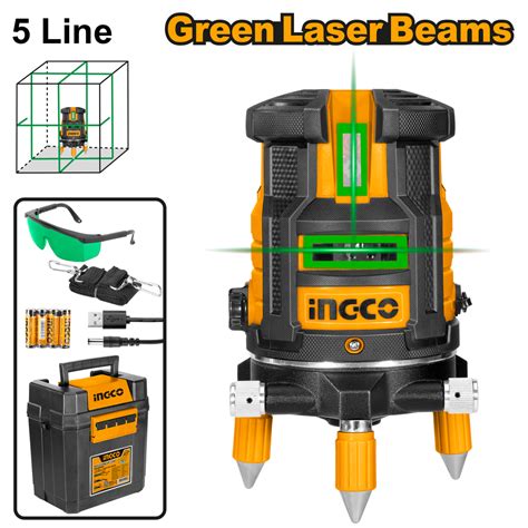 Ingco Self-Leveling Line Laser (Green Laser Beams) – Northern Bolt & Tool