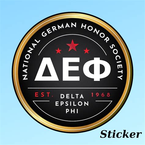 Delta Epsilon Phi New Logo Sticker – American Association of Teachers ...