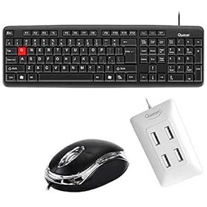 Amazon.in: Buy Quantum QHM7403 and QHM222 Optical Mouse Wired Combo ...