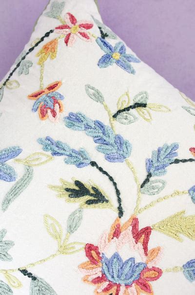 Buy Rava Embroidered Cushion Cover Online | Wishing Chair