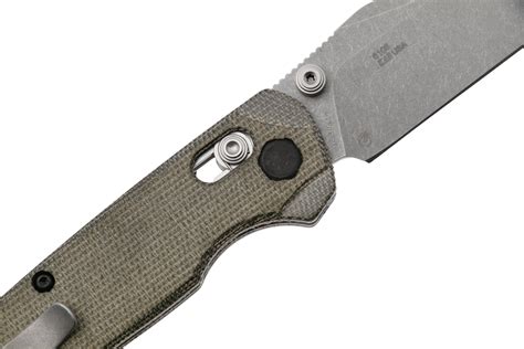 Kershaw Bel Air 6106 Stonewashed MagnaCut Clip Point, Green Micarta ...