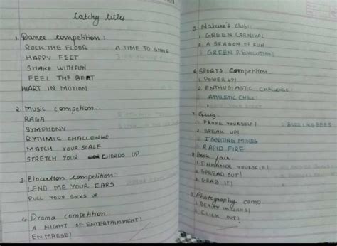 catchy title for notice writing - Brainly.in