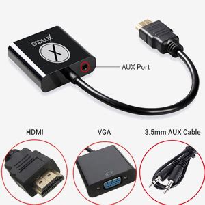 Amazon.in: Buy Xmate HDMI to VGA Cable with Audio, Male to Female HDMI ...