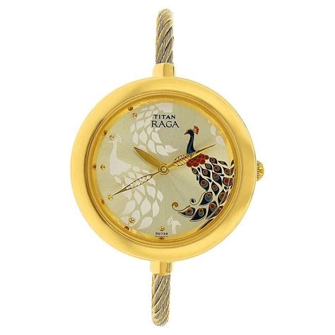 Buy Online Titan Raga Garden of Eden Champagne Dial Analog Stainless ...