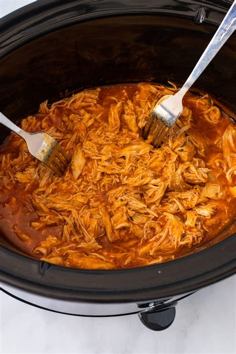 5-Ingredient Crock Pot Buffalo Chicken - A Southern Soul